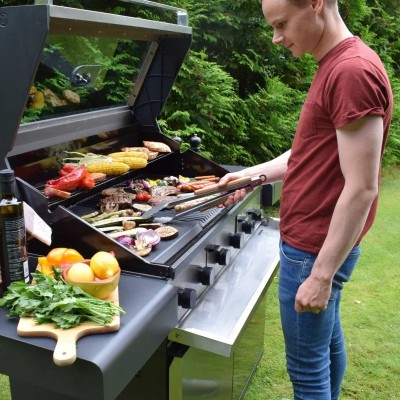 Sunwind Vivild 440535 Barbacoa de gas 177 cm acero inoxidable