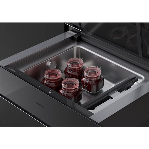 Gaggenau gv251100 cassetto sottovuoto 60 cm h 14 cm onyx cerniere dx