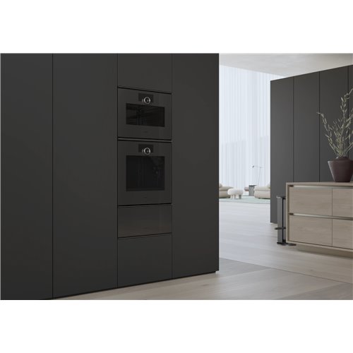 Gaggenau gw252100 cassetto scaldavivande 60 cm h 28 cm onyx