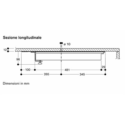 Gaggenau cu421100 modulo induzione integrato serie 400 ø 21 cm