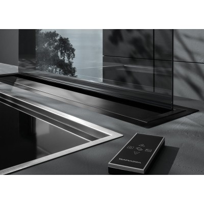 Okap kuchenny Barazza 1kle9 Lab Evolution 90 cm z okapem downdraft ze stali nierdzewnej