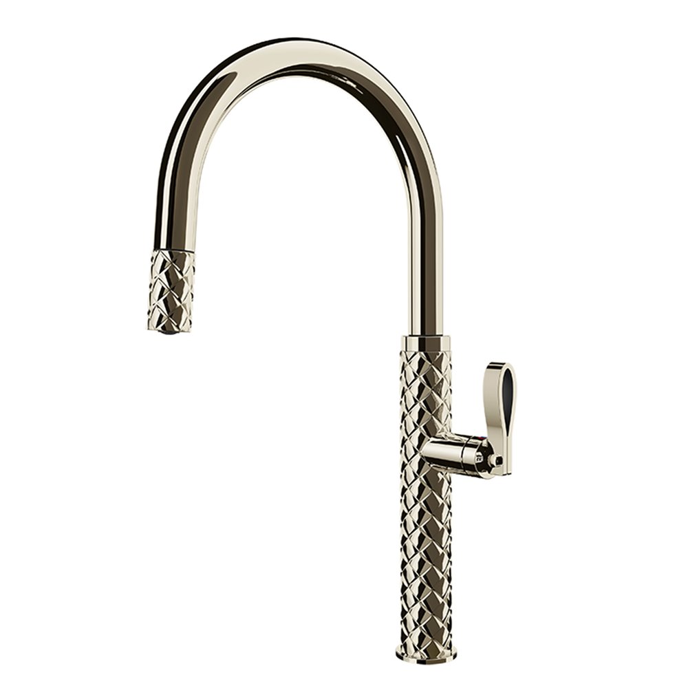 Gessi Pelle 60912 720 mixer with pull-out shower - PVD nickel