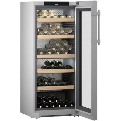 Liebherr WPSD 4652 freistehender Weinkühlschrank 59 cm H 145 cm - Edelstahl