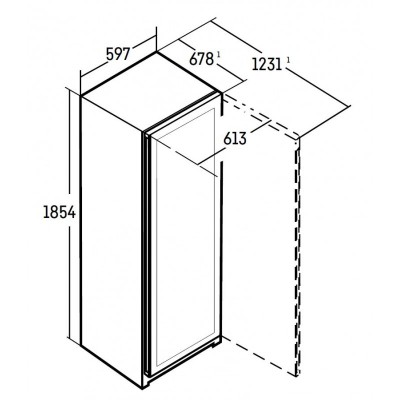 Liebherr wpgbi 5283 cantina vini libera installazione 59 cm h 185 cm - nero