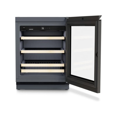 Liebherr uwgb 3631 wbudowana piwniczka na wino podblatowa, 81 cm wysokości, czarna