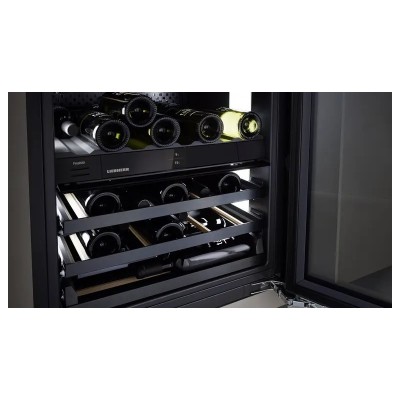 Liebherr uwgbi 3682 wbudowana piwniczka na wino podblatowa, 82 cm wysokości, czarna