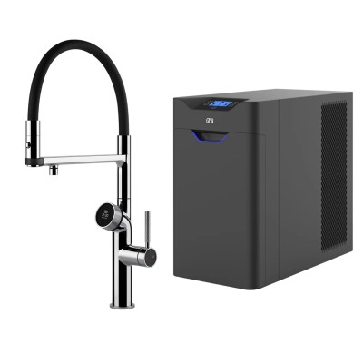 Mezclador digital Gessi Vita 60722 031 + unidad de filtro de agua fría y con gas - cromado