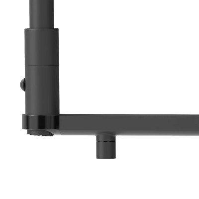 Grifo mezclador digital Gessi Vita 60722 299 + unidad de filtro de agua fría y caliente - negro mate
