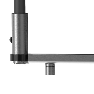 Mezclador digital Gessi Vita 60722 707 + unidad de filtro de agua fría y con gas - Acabado en metal negro cepillado