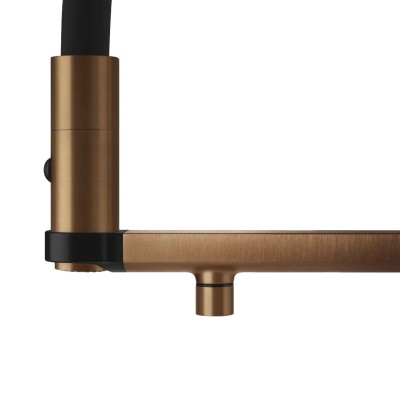 Mezclador digital Gessi Vita 60722 726 + unidad de filtro de agua fría y con gas - bronce