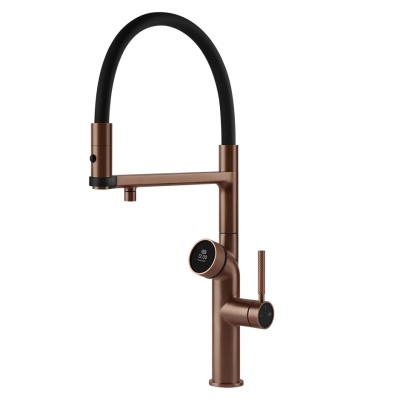 Mezclador digital Gessi Vita 60722 708 + unidad de filtro de agua fría y caliente - cobre