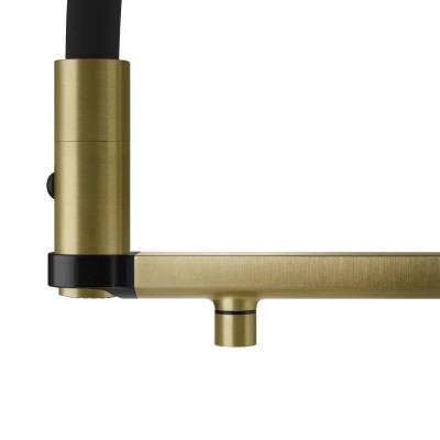 Grifo mezclador digital Gessi Vita 60722 727 + unidad de filtro de agua fría y caliente - latón