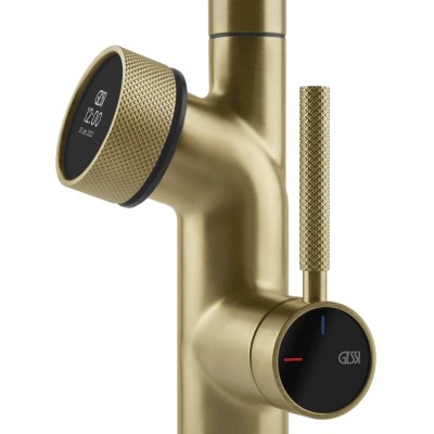 Mezclador digital Gessi Vita 60722 727 + unidad de filtro de agua caliente - latón
