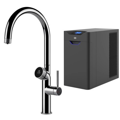 Mezclador digital Gessi Vita 60720 031 + unidad de filtro de agua fría y con gas - cromado