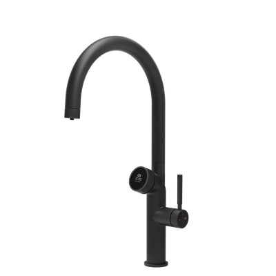 Grifo mezclador digital Gessi Vita 60720 299 + unidad de filtro de agua fría y caliente - negro mate