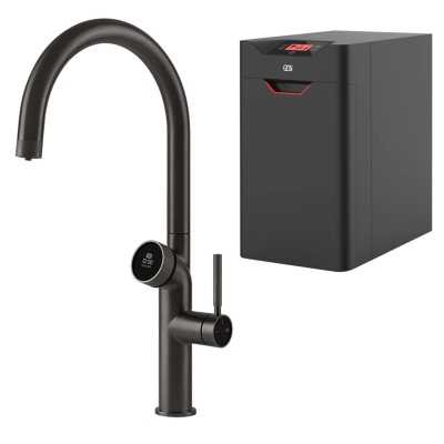 Mezclador digital Gessi Vita 60720 707 + unidad de filtro de agua caliente - negro