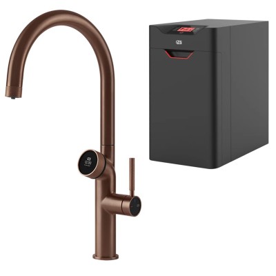Mezclador digital Gessi Vita 60720 708 + unidad de filtro de agua caliente - cobre
