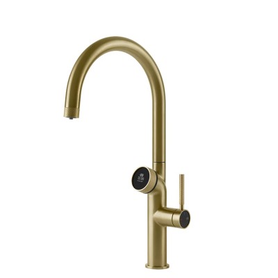 Mezclador digital Gessi Vita 60720 727 + unidad de filtro de agua fría y con gas - latón
