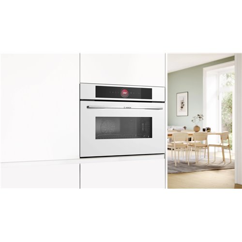 Bosch CMG7241W1 Forno compatto combinato con microonde da incasso Serie 8 60 x 45 cm Bianco