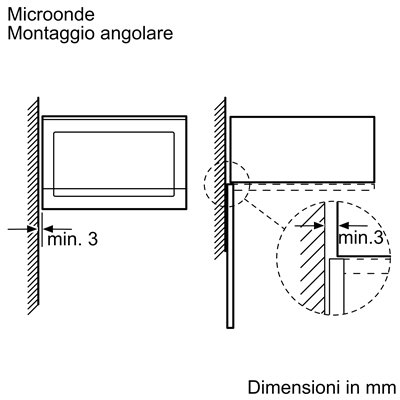 Bosch BFL524MS0 Microonde da incasso Serie 6 Acciaio
