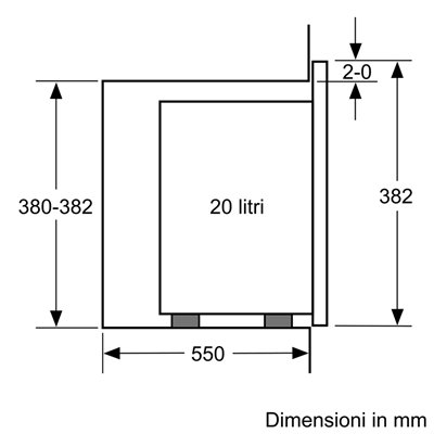 Bosch BFL524MS0 Microonde da incasso Serie 6 Acciaio