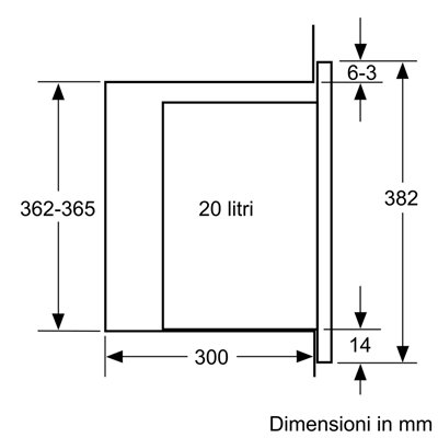 Bosch BFL524MS0 Microonde da incasso Serie 6 Acciaio