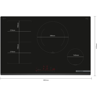 Bosch PVS831HC1E Piano cottura a induzione Serie 6 80 cm senza profili