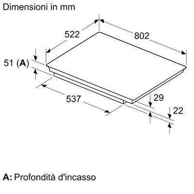 Bosch PVS831HC1E Piano cottura a induzione Serie 6 80 cm senza profili