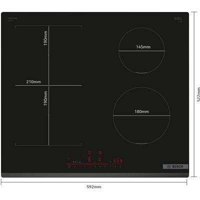 Bosch PVS631HB1E Piano cottura a induzione Serie 6 60 cm senza profili