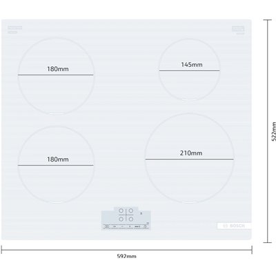Bosch PUE612BB1J Piano cottura a induzione Serie 4 60 cm senza profili