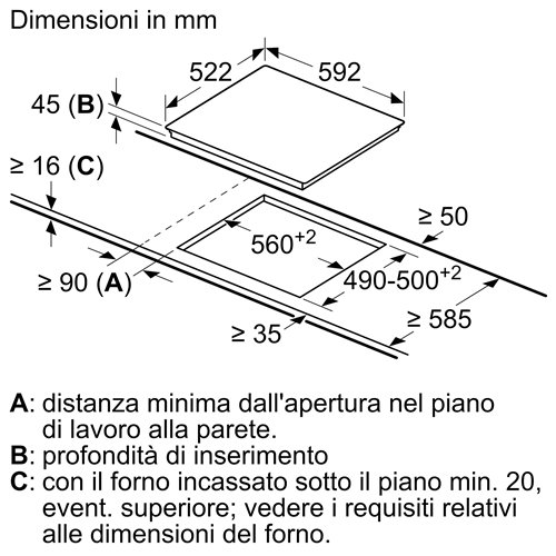 Bosch PKE611FP2E Piano cottura elettrico Serie 6 60 cm senza profili