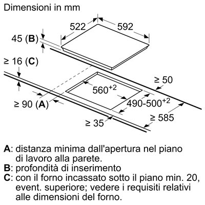 Bosch PKE611FP2E Piano cottura elettrico Serie 6 60 cm senza profili