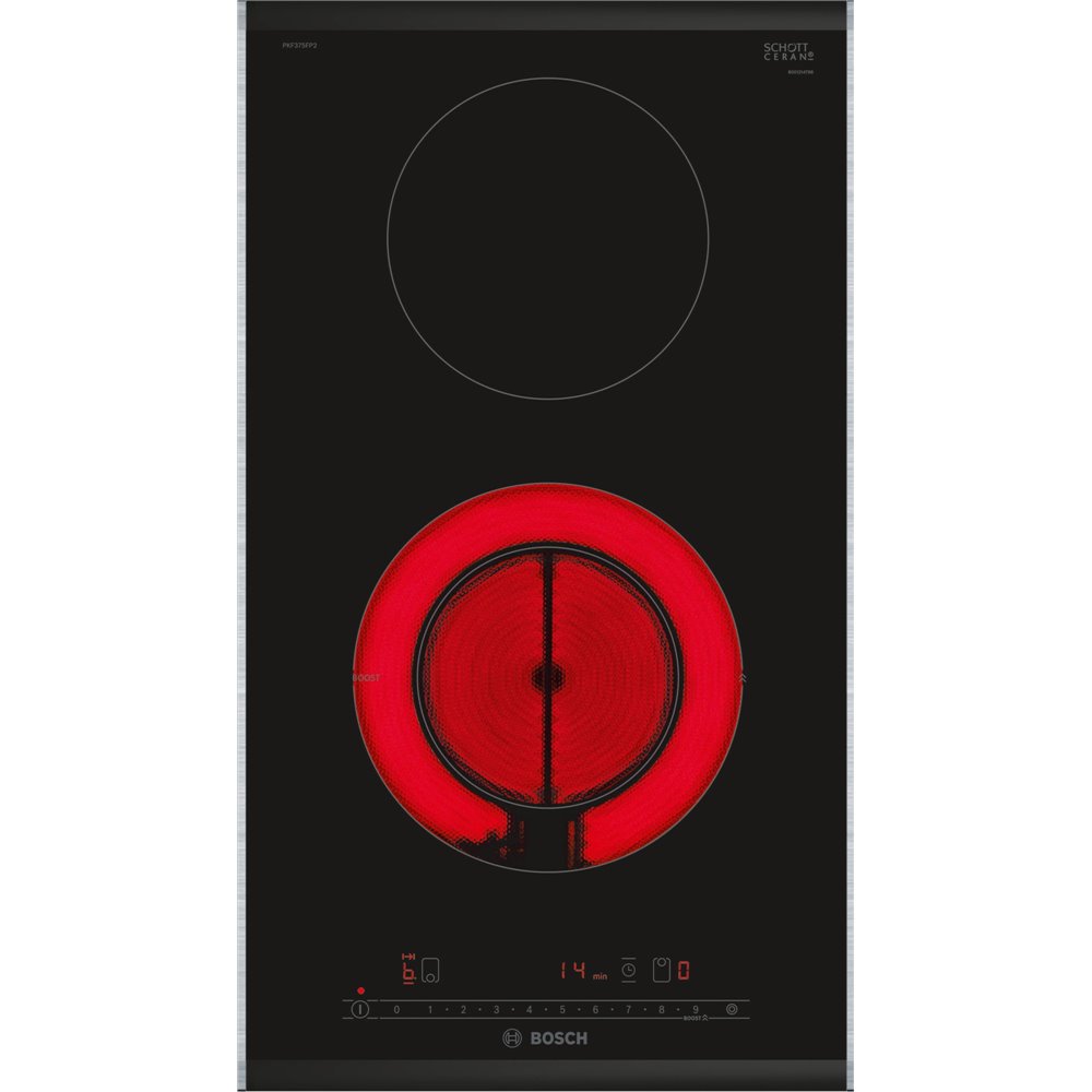 Bosch PKF375FP2E Piano cottura elettrico Domino Serie 6 30 cm con profili