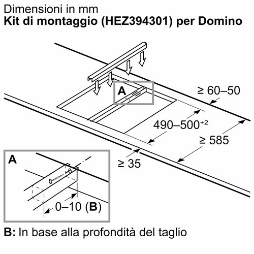 Bosch PKF375FP2E Piano cottura elettrico Domino Serie 6 30 cm con profili