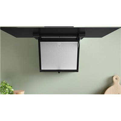 Bosch DWK87FN60 Cappa a parete Serie 4 80 cm Vetro nero Nero