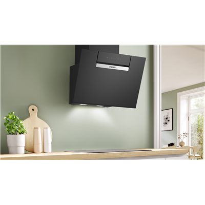 Bosch DWK67FN60 Cappa a parete Serie 4 60 cm Vetro nero Nero