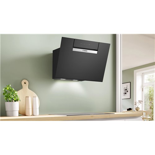 Bosch DWK67FN60 Cappa a parete Serie 4 60 cm Vetro nero Nero
