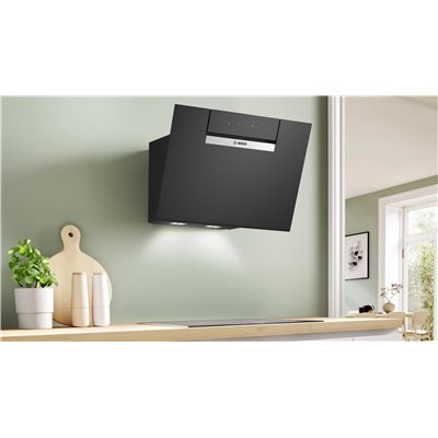 Bosch DWK67FN60 Cappa a parete Serie 4 60 cm Vetro nero Nero