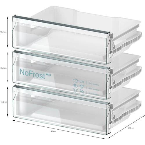 Bosch GUN21ADE0 Congelatore monoporta da incasso Serie 6 82 x 59.8 cm cerniera piatta soft closing