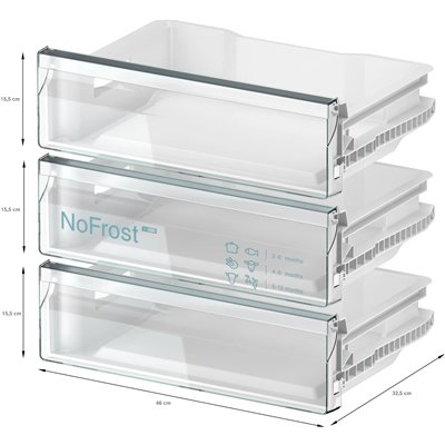Bosch GUN21ADE0 Congelatore monoporta da incasso Serie 6 82 x 59.8 cm cerniera piatta soft closing