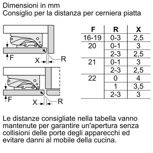 Bosch GUN21ADE0 Congelatore monoporta da incasso Serie 6 82 x 59.8 cm cerniera piatta soft closing