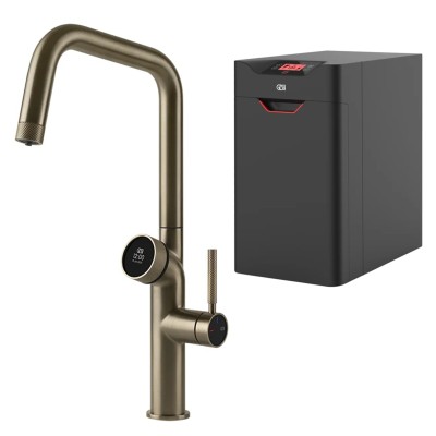 Mezclador digital Gessi Vita 60721 149 + unidad de filtro de agua caliente - finox