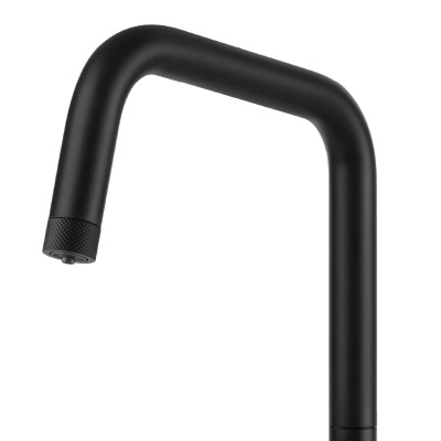 Grifo mezclador digital Gessi Vita 60721 299 + unidad de filtro de agua fría y caliente - negro mate