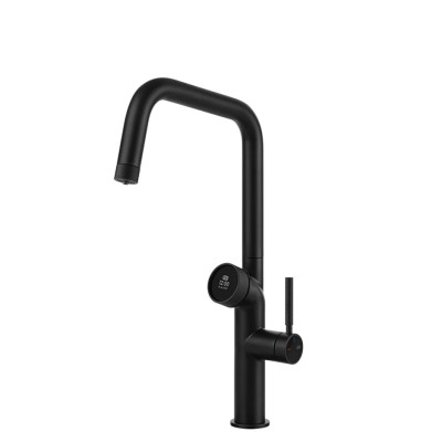 Mezclador digital Gessi Vita 60721 299 + unidad de filtro de agua fría y con gas - negro mate