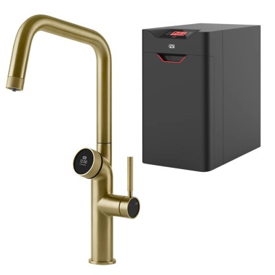 Mezclador digital Gessi Vita 60721 727 + unidad de filtro de agua caliente - latón