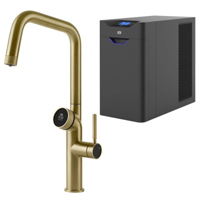 Mezclador digital Gessi Vita 60721 727 + unidad de filtro de agua fría y con gas - latón