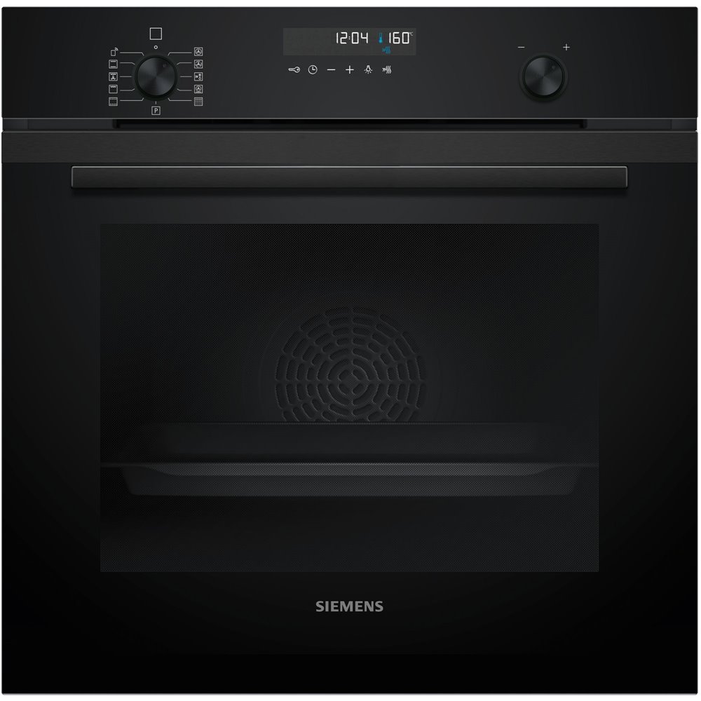 Siemens HB278GEB7F iQ500 60 cm Einbau-Pyrolyse-Backofen, schwarz