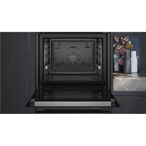 Siemens HB278GEB7F iQ500 60 cm Einbau-Pyrolyse-Backofen, schwarz