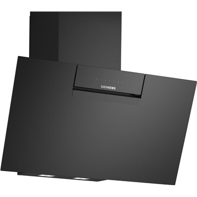 Siemens lc87kfn60 iQ300 cappa inclinata a parete 80 cm vetro nero