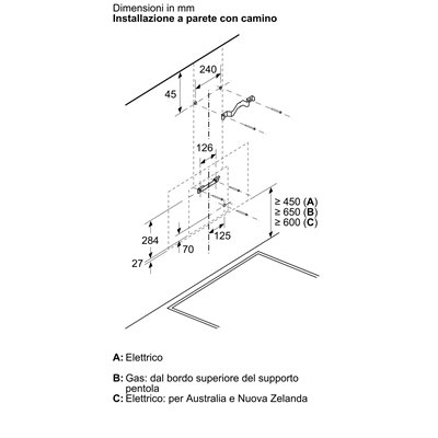 Siemens lc87kfn60 iQ300 cappa inclinata a parete 80 cm vetro nero